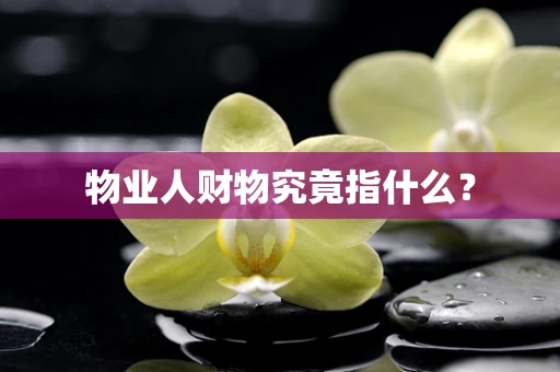 物业人财物究竟指什么？
