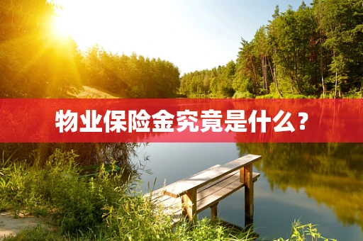 物业保险金究竟是什么？