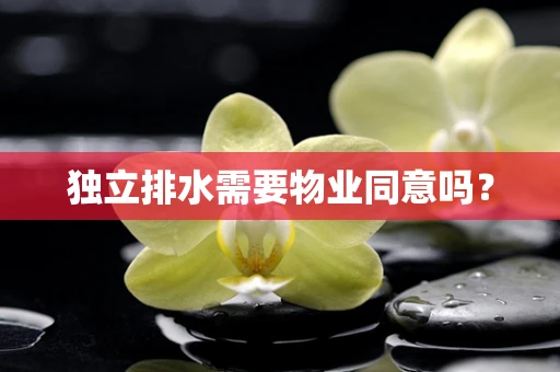 独立排水需要物业同意吗？