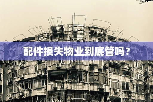 配件损失物业到底管吗？