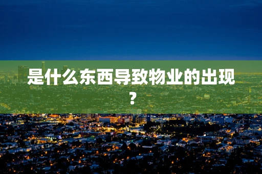 是什么东西导致物业的出现？