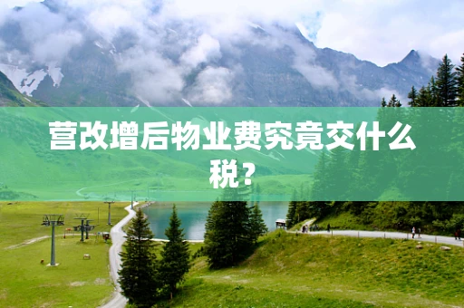 营改增后物业费究竟交什么税？