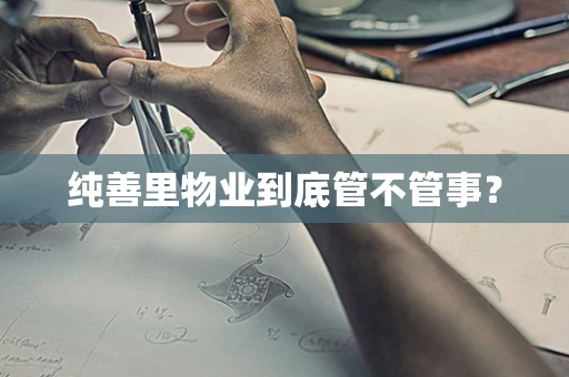 纯善里物业到底管不管事？