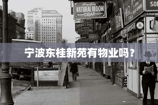 宁波东桂新苑有物业吗？