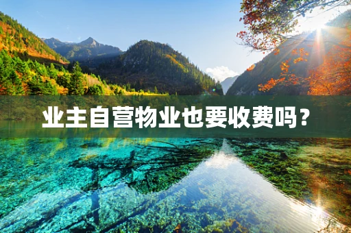 业主自营物业也要收费吗？