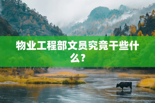 物业工程部文员究竟干些什么？
