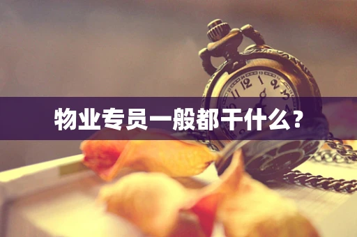 物业专员一般都干什么？