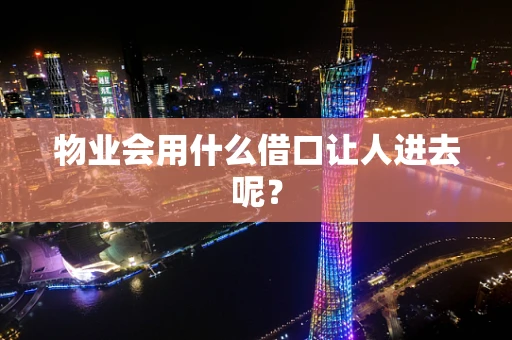 物业会用什么借口让人进去呢？