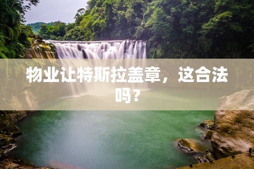 物业让特斯拉盖章，这合法吗？