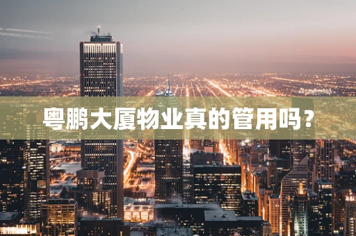 粤鹏大厦物业真的管用吗？