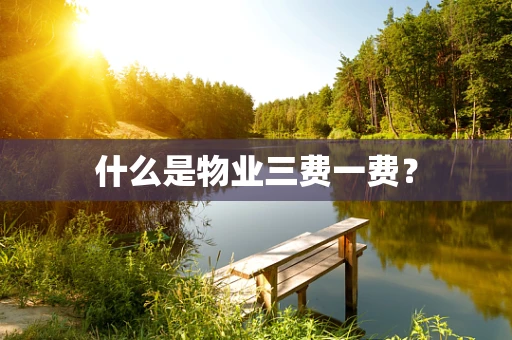 什么是物业三费一费？