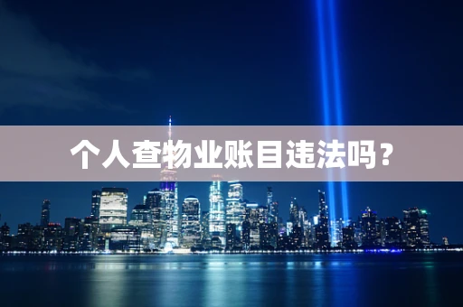 个人查物业账目违法吗？