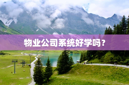物业公司系统好学吗？