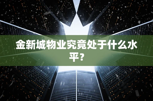 金新城物业究竟处于什么水平？