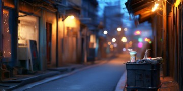 物业晚间送奶茶违法吗？