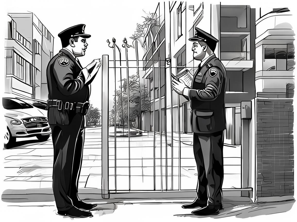 物业敢锁警车吗？这合法吗？