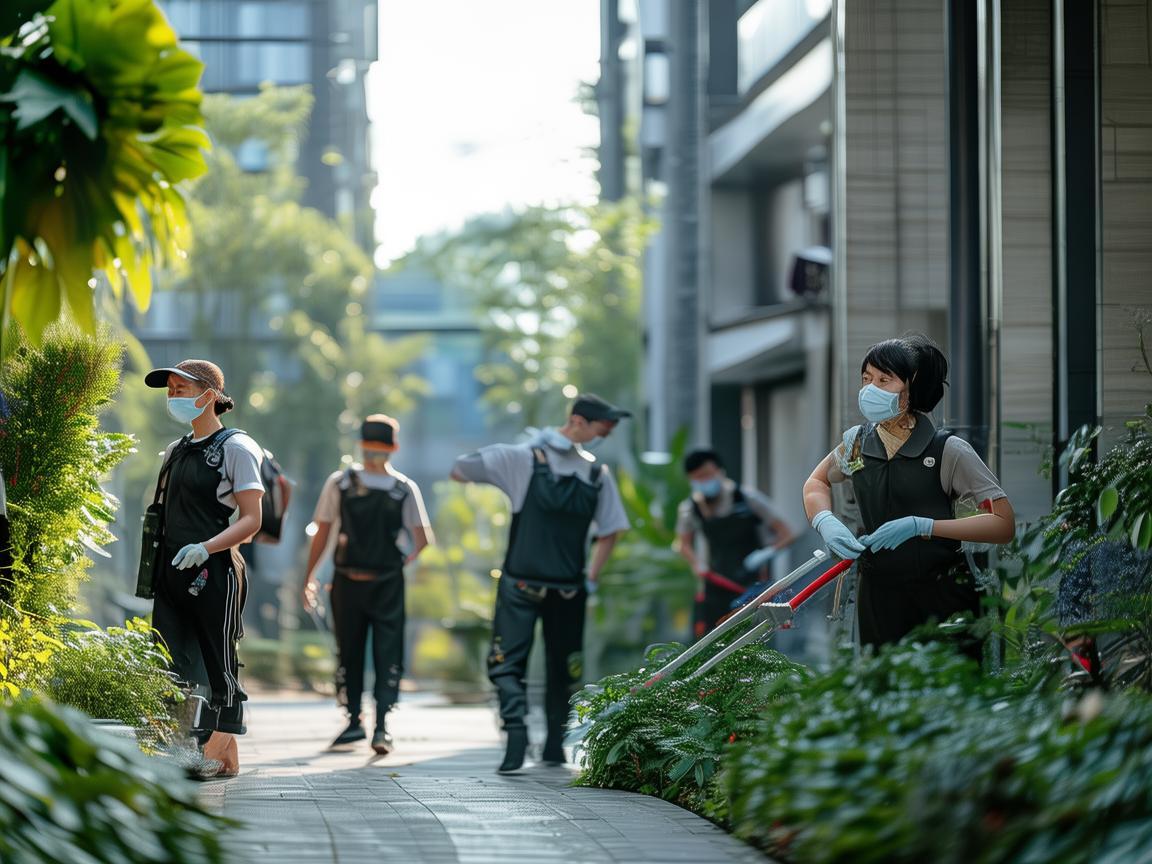 郑州一小区物业人员都戴口罩吗？